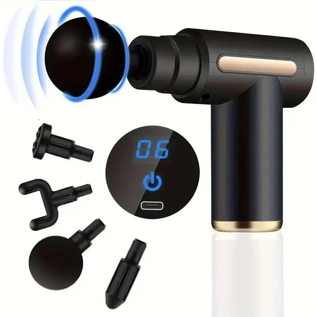Portable Fascia Gun – Deep Tissue Vibration Massage Tool
