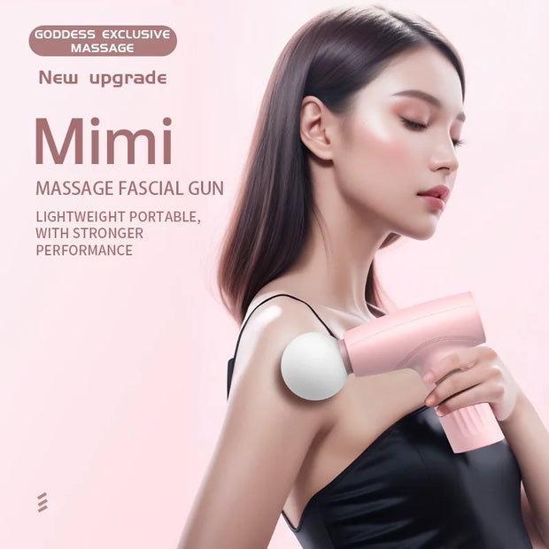Mini Pink Massage Gun – Deep Tissue Handheld Therapy Tool