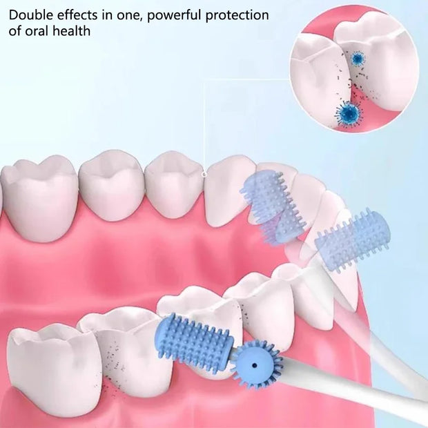 Dental Teeth & Gum Massager – Rubber Tip with Permanent Handle