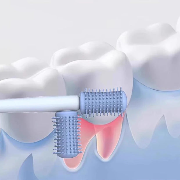 Dental Teeth & Gum Massager – Rubber Tip with Permanent Handle