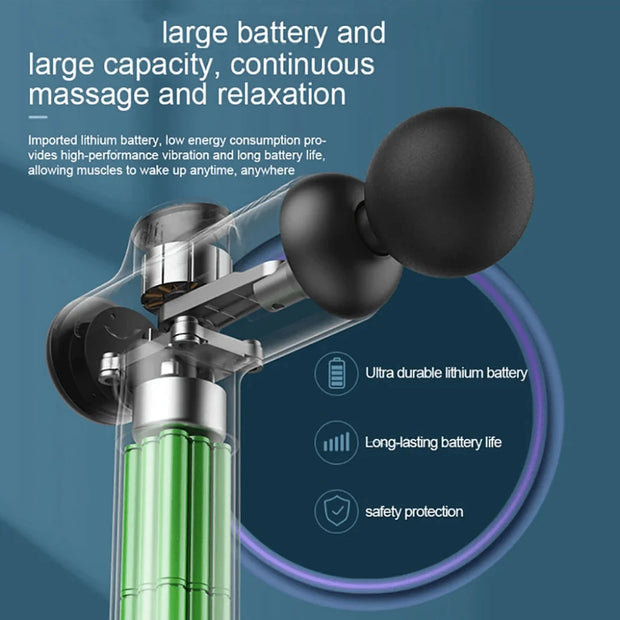 Portable Fascia Gun – Deep Tissue Vibration Massage Tool