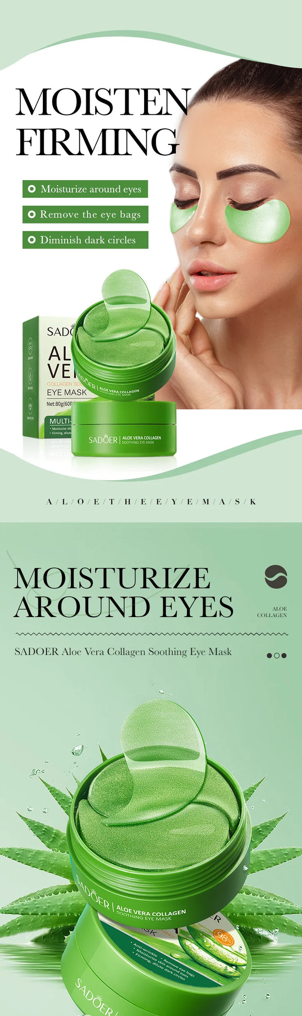 Aloe Vera Collagen Eye Mask – Refresh & Revive Tired Eyes
