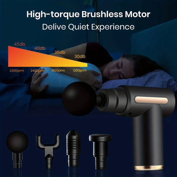 Portable Fascia Gun – Deep Tissue Vibration Massage Tool