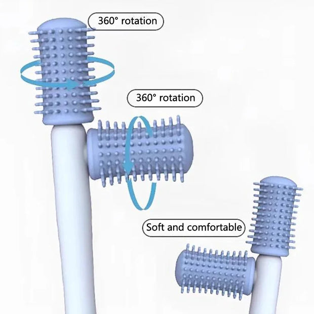 Dental Teeth & Gum Massager – Rubber Tip with Permanent Handle