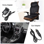 Electric Heating & Vibrating Massager Chair Pad