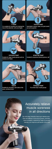 Portable Fascia Gun – Deep Tissue Vibration Massage Tool