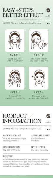 Aloe Vera Collagen Eye Mask – Refresh & Revive Tired Eyes