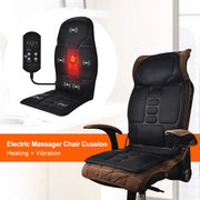 Electric Heating & Vibrating Massager Chair Pad