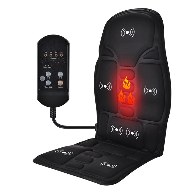 Electric Heating & Vibrating Massager Chair Pad