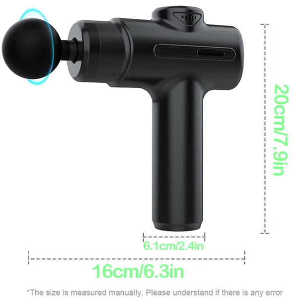 Electric Massage Gun – Deep Tissue Facial & Body Massager (8 Heads)