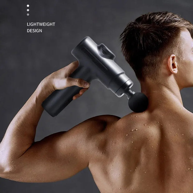 Electric Massage Gun – Deep Tissue Facial & Body Massager (8 Heads)