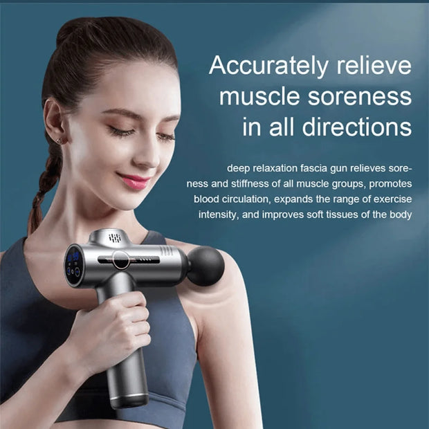 Portable Fascia Gun – Deep Tissue Vibration Massage Tool